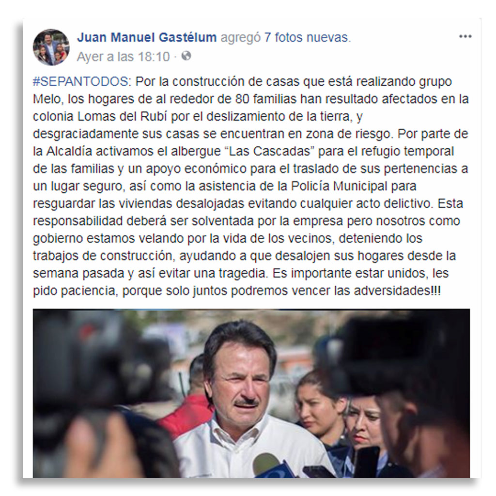 Miente el alcalde, no recibimos dinero ni cobijo del Ayuntamiento: afirman damnificados del Rubí­