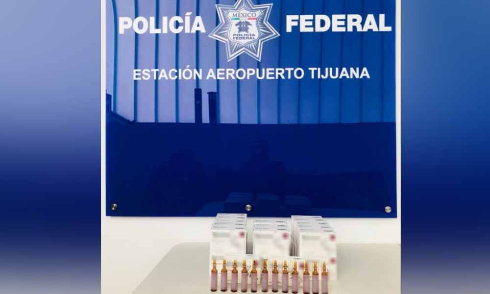 Aseguran 30 cajas con aparente fentanilo en aeropuerto de Tijuana