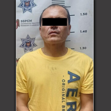 1 Asegura Policía Municipal a agresor tras activación de Botón Morado