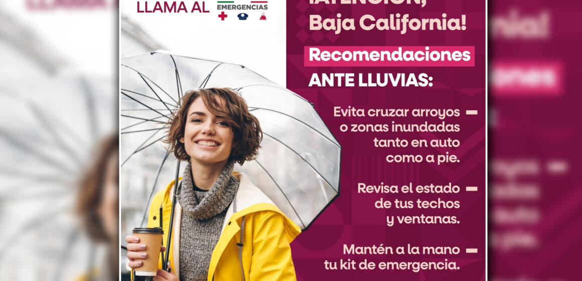 Nuevo frente frio para Baja California; Protección Civil
