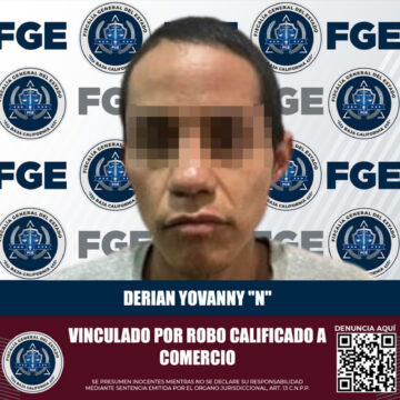 1 Vinculado a proceso por robo calificado a comercio