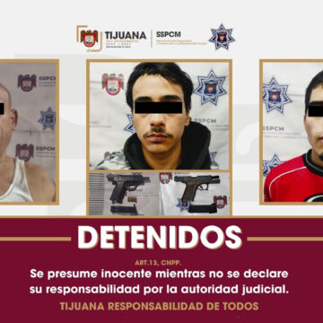 Policía Municipal detiene a cuatro individuos armados