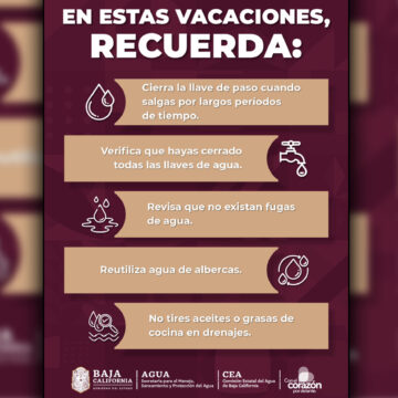 Exhorta SEPROA a cuidar el agua en periodo vacacional