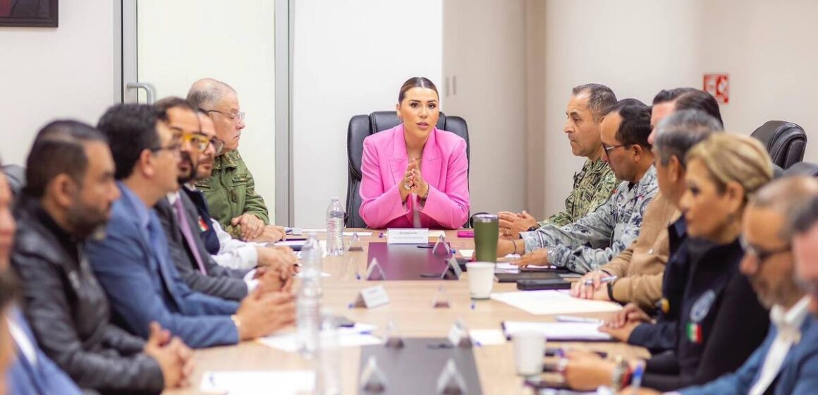 Gobernadora analiza estrategia de seguridad para la disminución de homicidios en BC