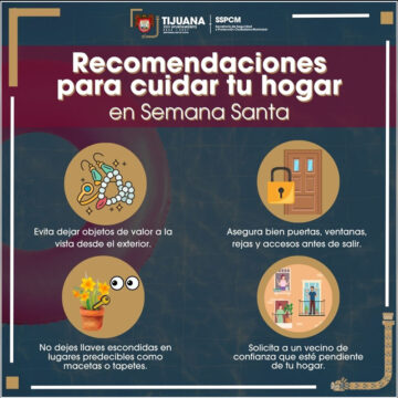 asd Emiten recomendaciones para cuidar los hogares durante vacaciones