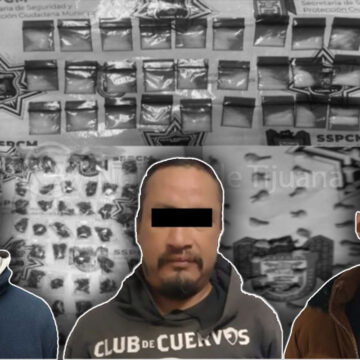 cxz Captura Policía Municipal a tres distribuidores de drogas