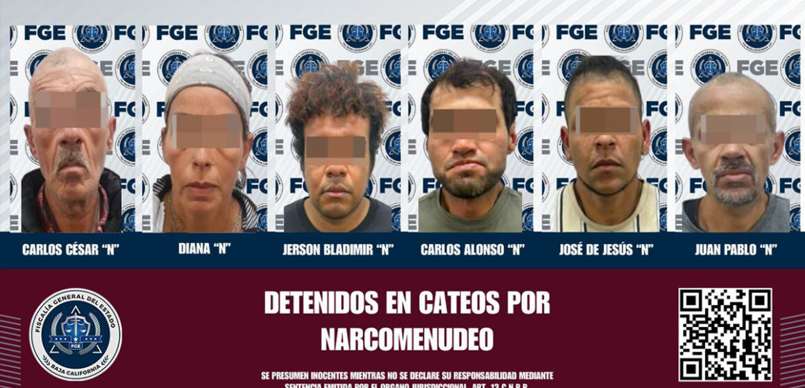 1 Continúa la FGE el combate al narcomenudeo; seis detenidos en cateos
