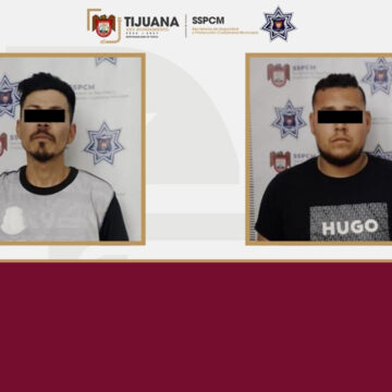 Policía Municipal de Tijuana captura a dos generadores de violencia en patrullajes
