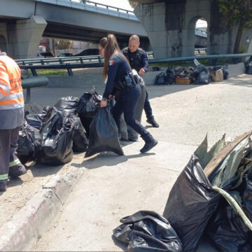 SSPCM colabora en jornada de limpieza de la zona de 5 y 10