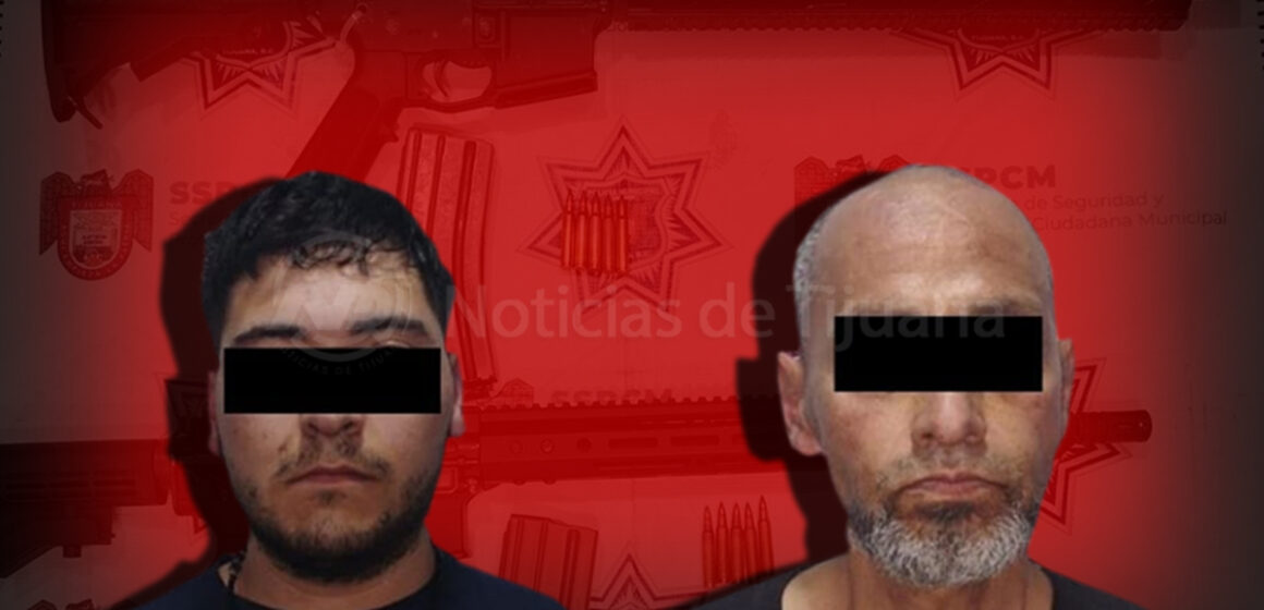 1 Asegura Policía Municipal a dos personas con armas largas y un kilo de cristal