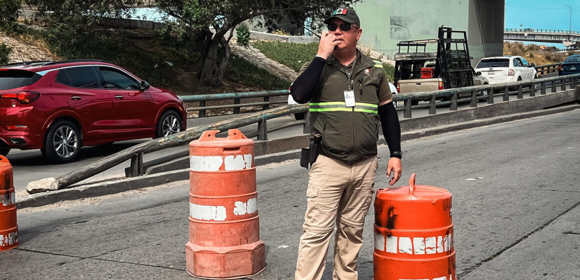 1 Reubica XXV Ayuntamiento de Tijuana punto de control en acceso a la Garita Ready Lane