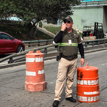 Reubica XXV Ayuntamiento de Tijuana punto de control en acceso a la Garita Ready Lane