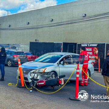Motociclista resulta gravemente herido tras choque en Parque Industrial El Lago
