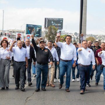IMG_7335 Marchan tijuanenses en conmemoración y defensa de sus derechos en el Día del Trabajo