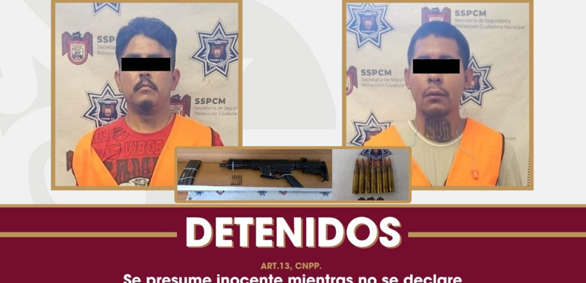 bol Asegura SSPCM a dos hombres en posesión de arma larga en la Sánchez Taboada