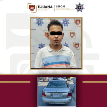 Detienen a joven con drogas y vehículo robado en Tijuana