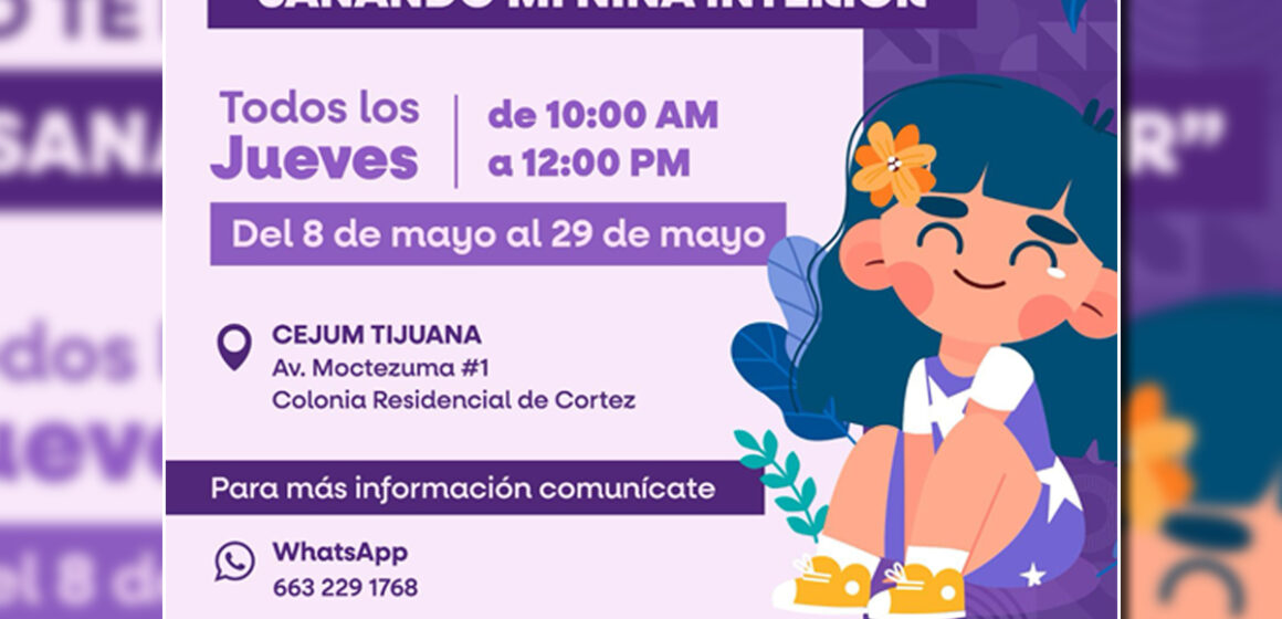 cejum Invita CEJUM a participar en taller “Sanando mi Niña Interior”