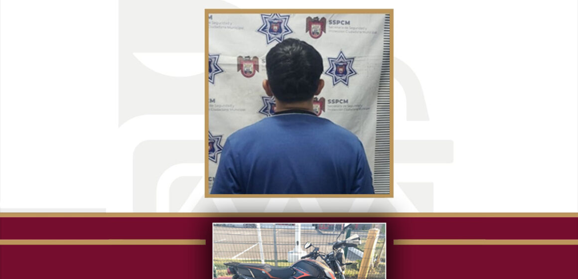Asegura Policía Municipal de Tijuana a menor que traía motocicleta con reporte de robo