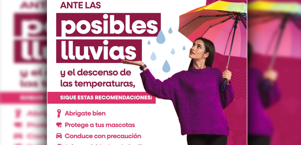 fds Informa Protección Civil Estatal presencia de lluvias, vientos y descenso de temperatura en Baja California