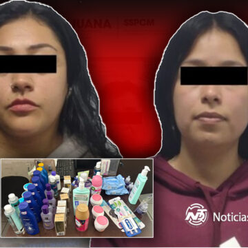 fsd Detienen a dos mujeres por robo a tienda “Bodega Aurrera” en Lomas de la Presa