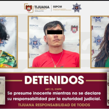 Aseguran a tres personas armadas; circulaban en un Honda robado