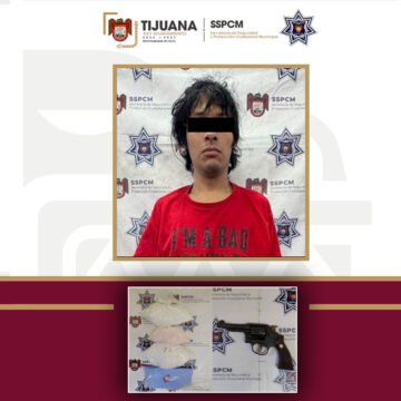 Capturan a sujeto armado y con 600 gramos de fentanilo en Zona Centro