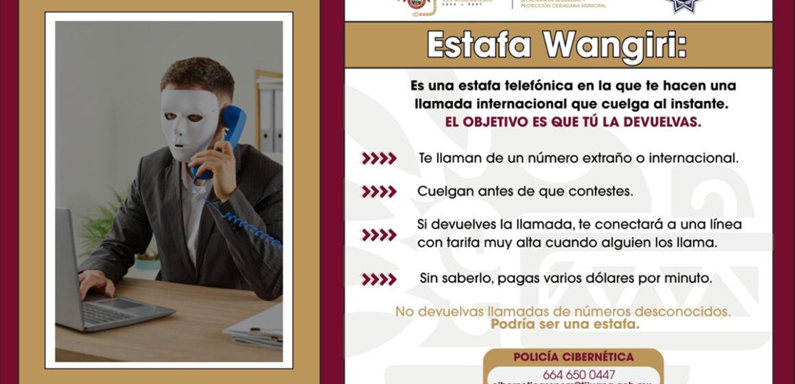 hfggf Alerta SSPCM y emite recomendaciones a la ciudadanía para evitar estafa Wangiri