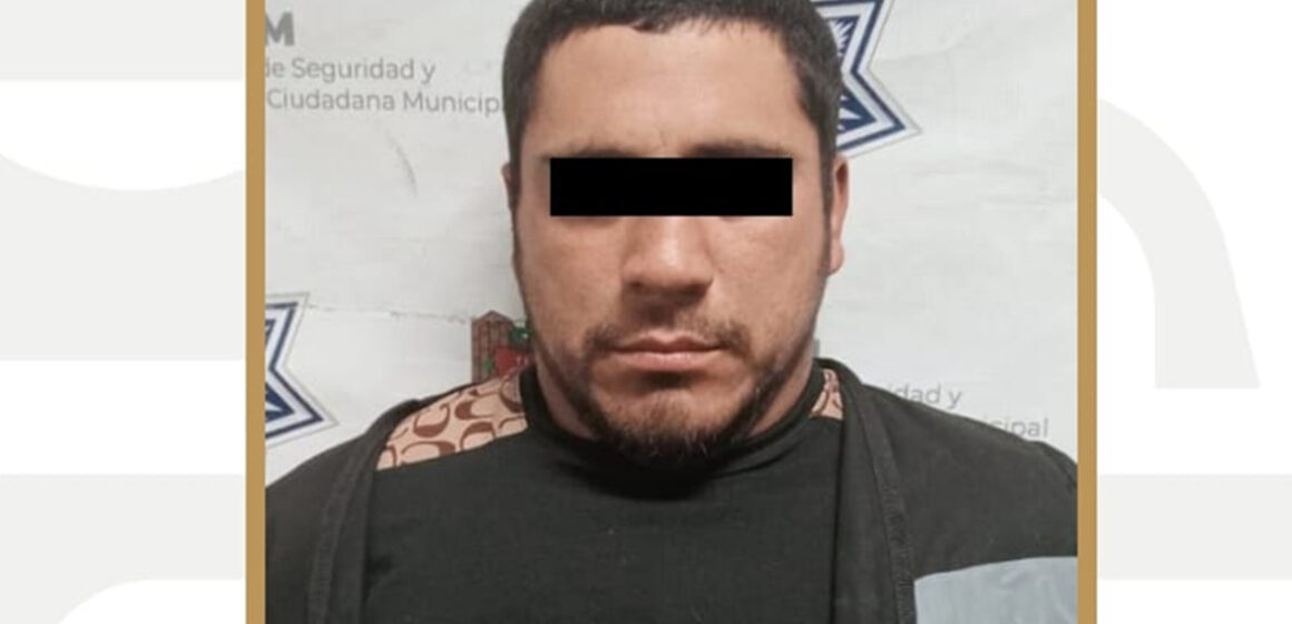 Detención de presunto responsable de asalto en comercio de la colonia Camino Verde