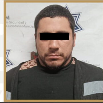 Detención de presunto responsable de asalto en comercio de la colonia Camino Verde