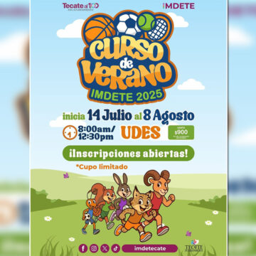 Invita IMDETE al curso de verano 2025 para niñas y niños de Tecate
