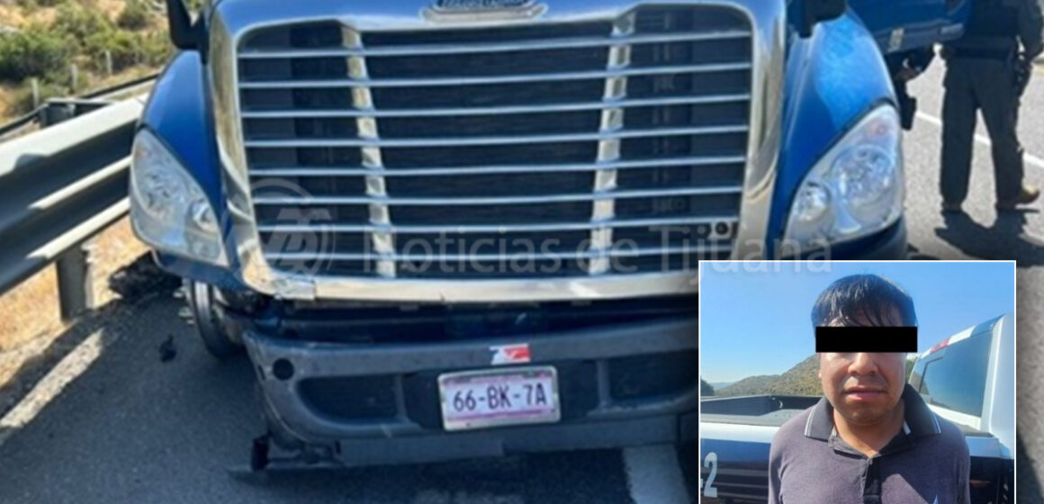 1 Conductor de tráiler detenido tras atropellar a oficial en Zona de Otay