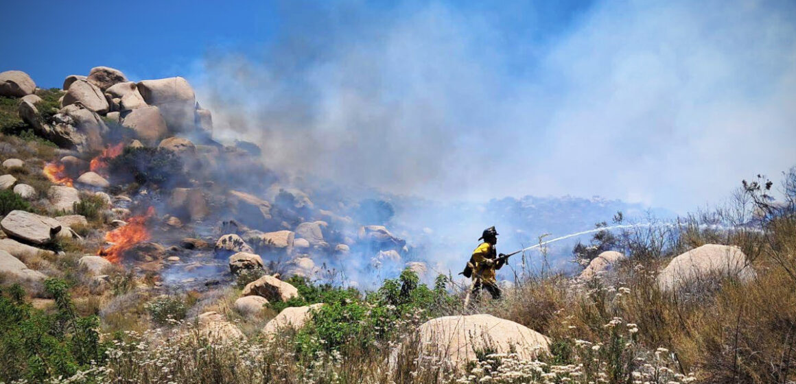 Incendio en reserva kumiai / rancho ciprés