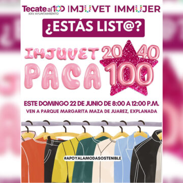 Invita IMJUVET a la “paca 20, 40 y 100” este domingo