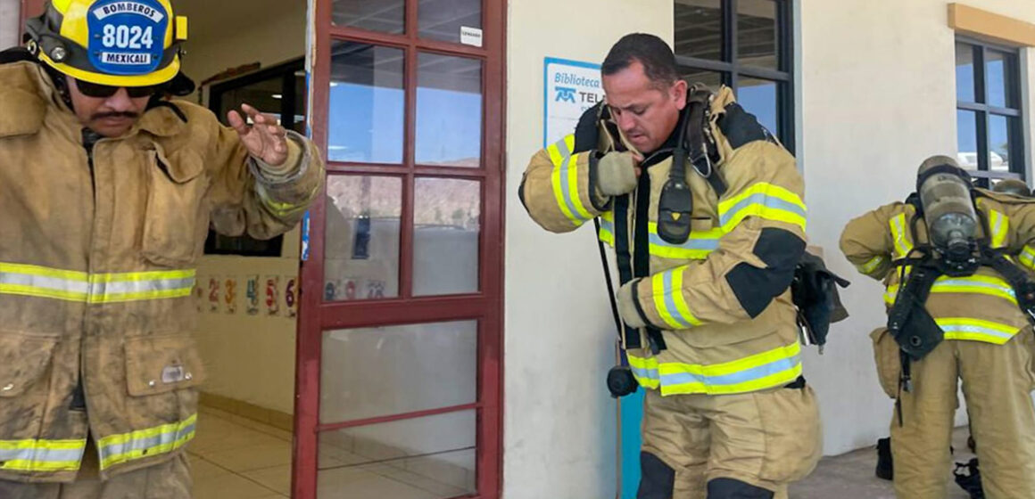 Capacita Protección Civil Estatal a personal de Bomberos de San Felipe