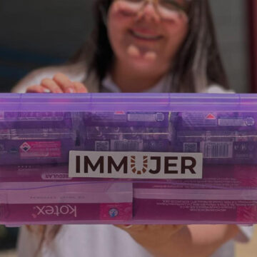 1 INMUJER lleva la campaña “menstruación digna” a la Rumorosa