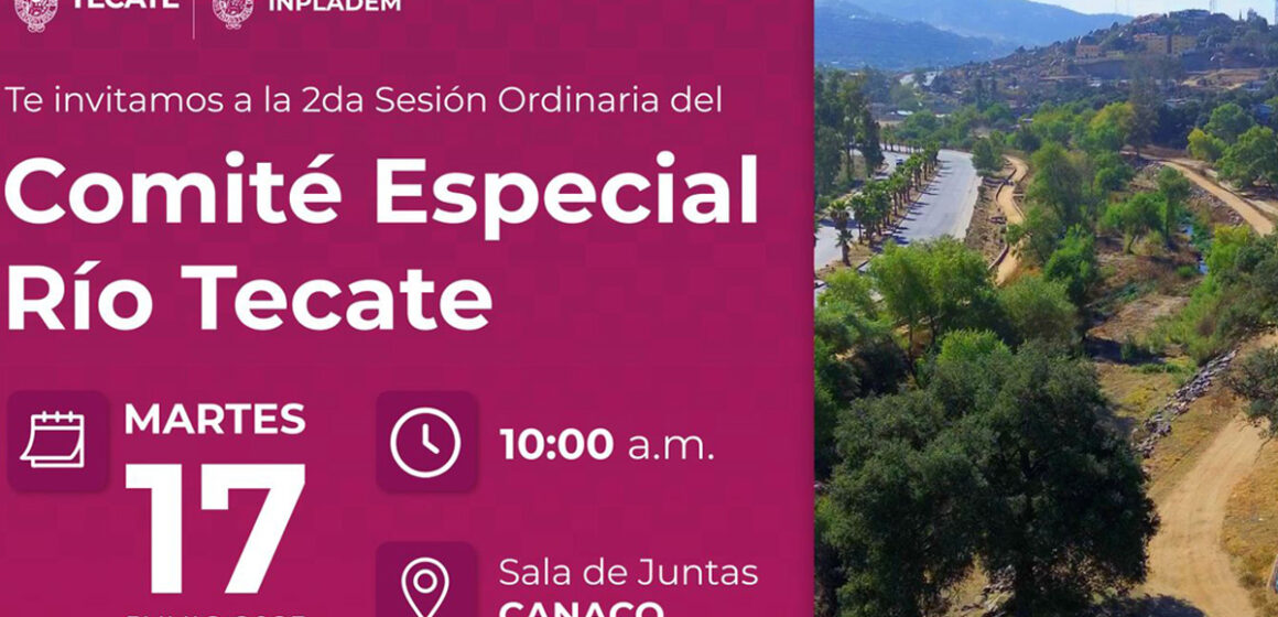 1 Invitación a la 2da sesión del comité especial río Tecate