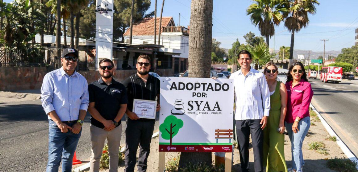 2 SYAA adopta el camellón no. 26 en Tecate