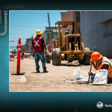 Ismael Burgueño constata inicio de obra que beneficiará a más de 15 mil en La Presa A.L.R.