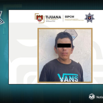 Policía Municipal de Tijuana detiene a presunto responsable de homicidio en Anexa Los Laureles