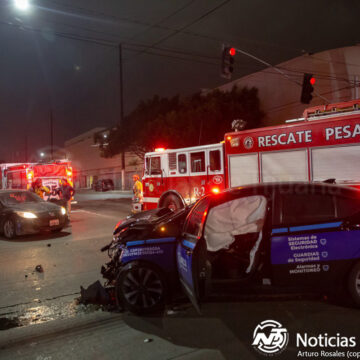4 Dos personas lesionadas tras choque en Zona Centro