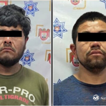 Detienen a dos personas con droga y vehículo ligado a incendio de taxi