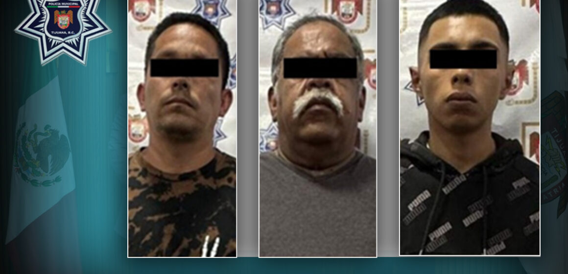 Detienen a tres sujetos por asalto con violencia en la Zona Río