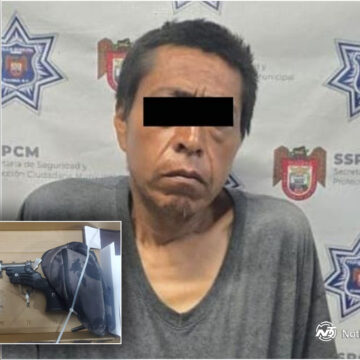 Hombre armado es detenido en la colonia 18 de Marzo