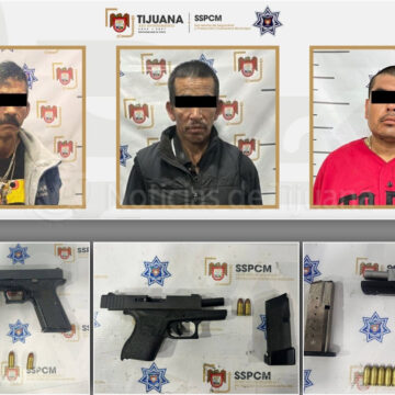 gdf Decomisan tres armas de fuego en patrullajes en Tijuana