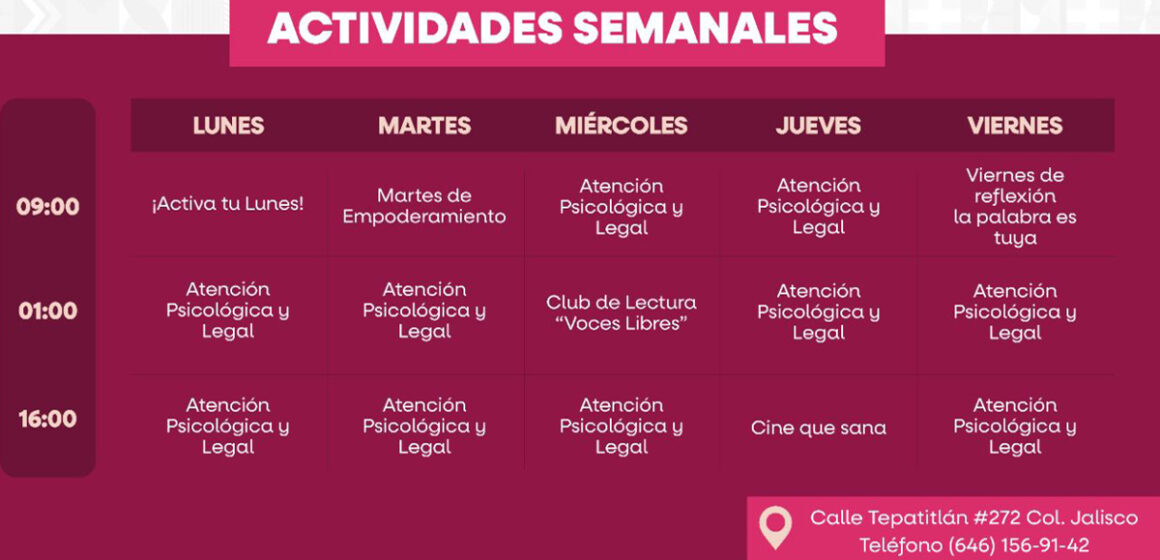 Invita INMUJER BC a mujeres de ensenada a participar en actividades del centro libre