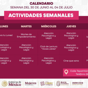 Invita INMUJER BC a mujeres de ensenada a participar en actividades del centro libre