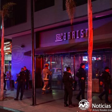 Atienden conato de incendio en cafetería de la Zona Centro de Tijuana