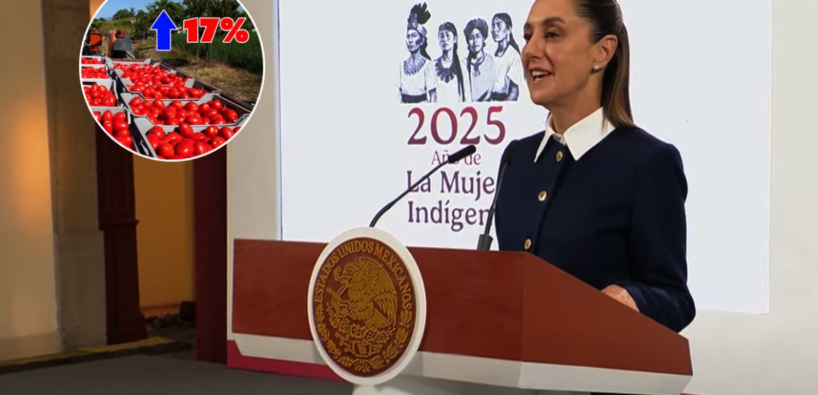 Sheinbaum critica fin del acuerdo del jitomate y prevé impacto en EEUU