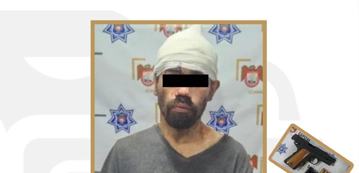 1 Policía municipal atiende reporte en Camino Verde y asegura a hombre armado