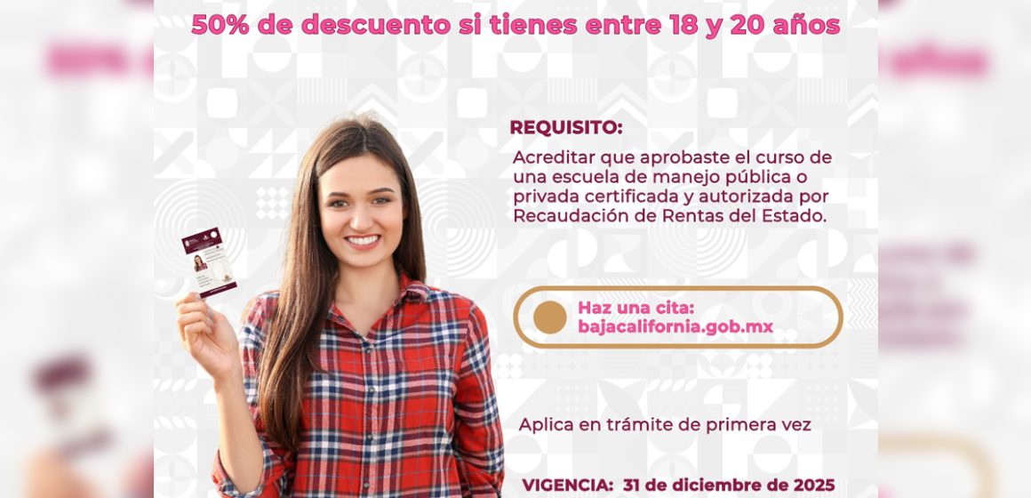 Otorga gobierno del Estado licencias gratis a personas menores de edad